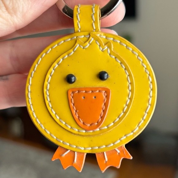 Coach Patent Leather Duck Keychain Charm - Picture 2 of 6